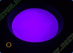 Класика-4: біла напівпрозора вдень — фіолетове світіння 50%